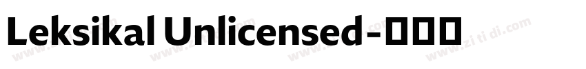 Leksikal Unlicensed字体转换